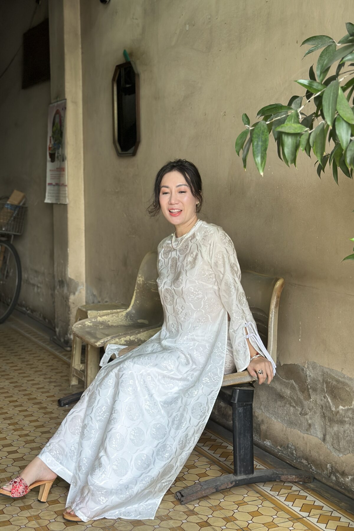 Áo dài Tinh Khôi (trắng)