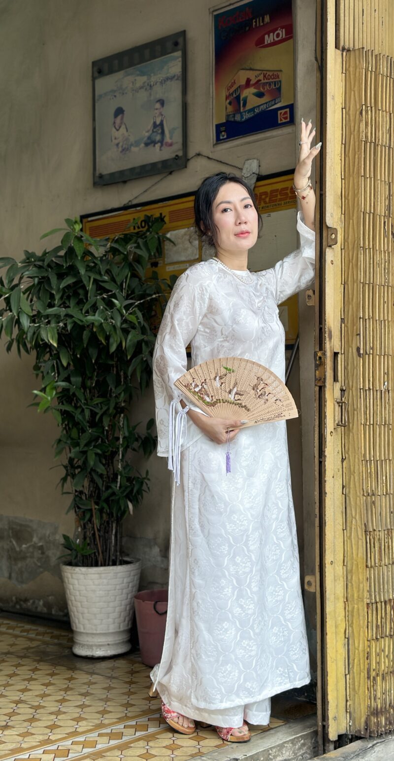 Áo dài Tinh Khôi (trắng)