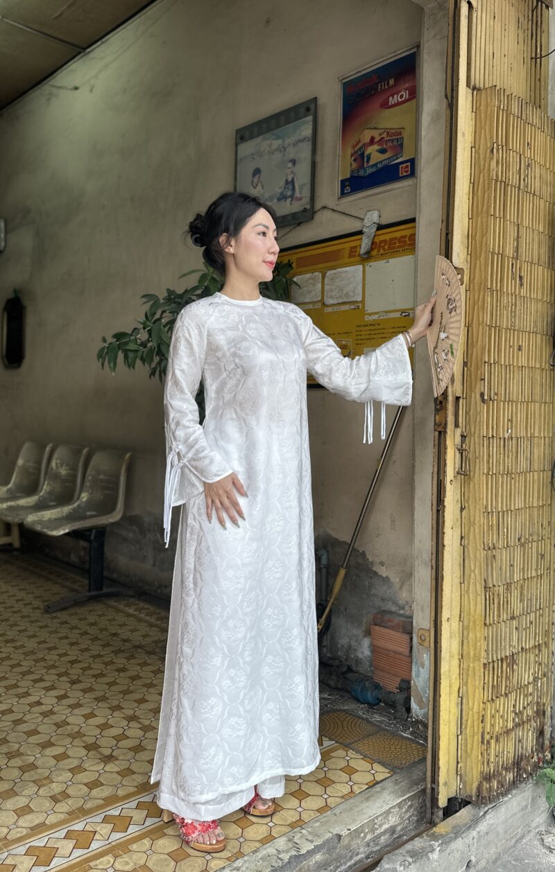 Áo dài Tinh Khôi (trắng)