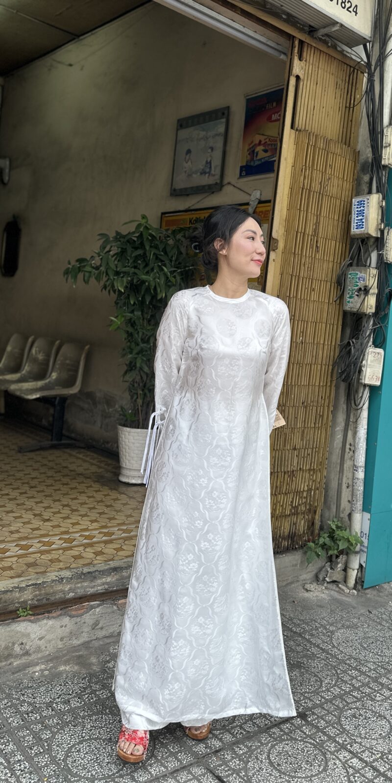 Áo dài Tinh Khôi (trắng)
