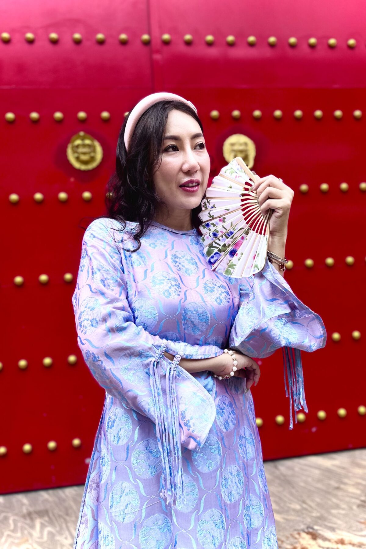 Áo dài Hoa Thuỷ Tiên