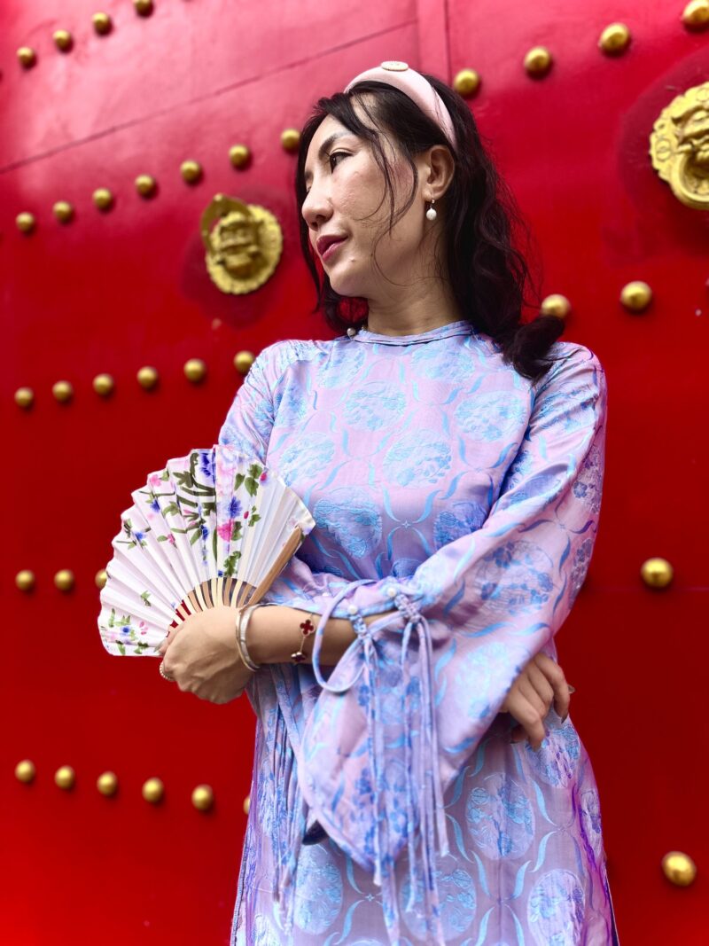 Áo dài Hoa Thuỷ Tiên