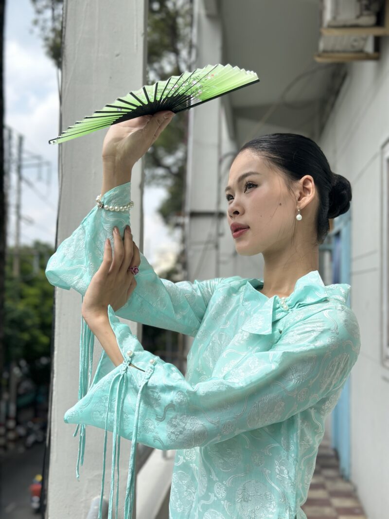 Áo dài Mộc Lan Xanh